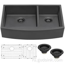 Nano Matte Black Facrouse Double Bowl